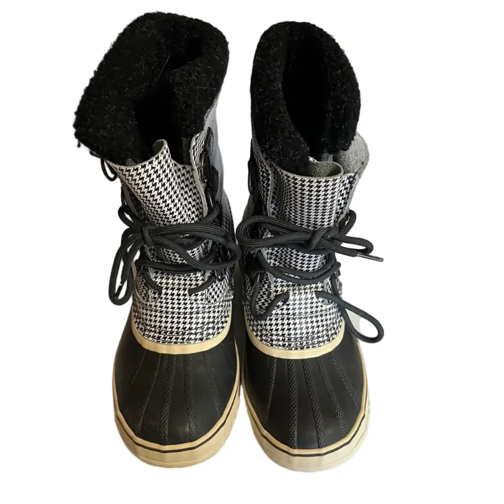 Sorel Womens 1964 Pac Waterproof Winter Boots Houndstooth Size 7 - Picture 2 of 9
